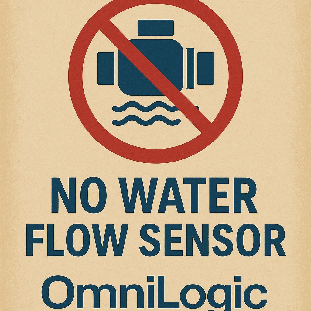 no water flow flow sensor omnilogic
